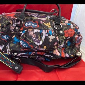 The Sak Floral and Birds Print Overnight Tote Bag